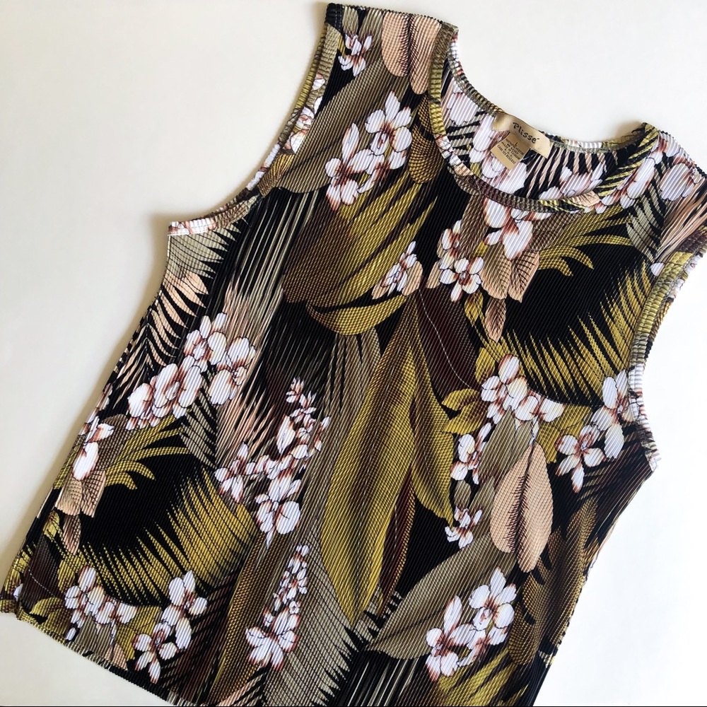 Vintage tropical tank top